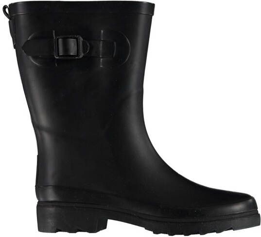 XQ Footwear Dames Regenlaars Riem Rubber Zwart Laarzen