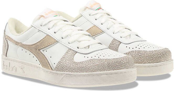 Diadora Magic Basket Low Wit Roze Dames