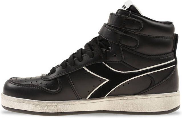 Diadora Magic Basket Mid Icona Leather Zwart Dames