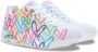 Skechers X JGoldcrown Uno Highlight Love Sneakers Dames Wit - Thumbnail 8