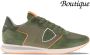 Philippe Model Trpx Sneakers en Zwarte Leren Schoudertas Green Heren - Thumbnail 3