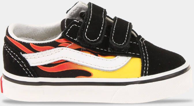 Vans Old Skool (Flame) Baby Schoenen Black Leer 5 Foot Locker