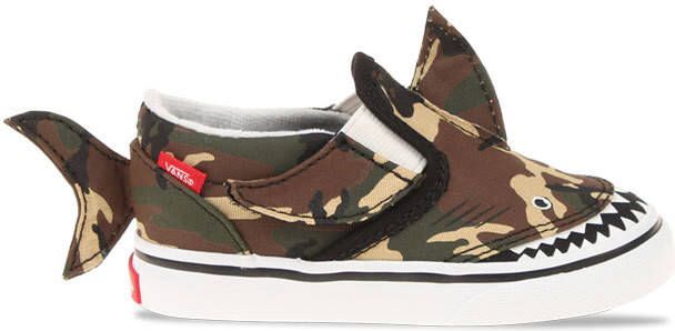 Vans Slip On Camo Shark Baby Schoenen