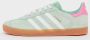 Adidas Originals Gazelle Junior Hazy Green Cloud White Bliss Pink Hazy Green Cloud White Bliss Pink - Thumbnail 7