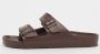 Birkenstock Chocoladebruine Dubbele Band Sandalen Brown Unisex - Thumbnail 37