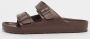 Birkenstock Chocoladebruine Dubbele Band Sandalen Brown Unisex - Thumbnail 4