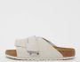 Birkenstock Kyoto Nubuck Suede Sandal White Heren - Thumbnail 17