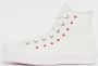 Converse Scarpa Chuck Taylor ALL Star Lift Platform Embroidered Hearts Wit Dames - Thumbnail 2