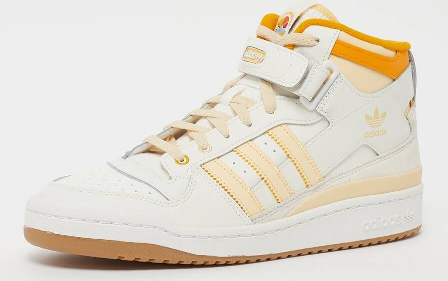 adidas Originals Forum Mid Sneaker Basketball Schoenen cloud white crew yellow gum3 maat: 41 1 3 beschikbare maaten:41 1 3 42