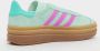 Adidas Originals Gazelle Bold Junior Clear Mint Flash Pink Mint Rush- Clear Mint Flash Pink Mint Rush - Thumbnail 10