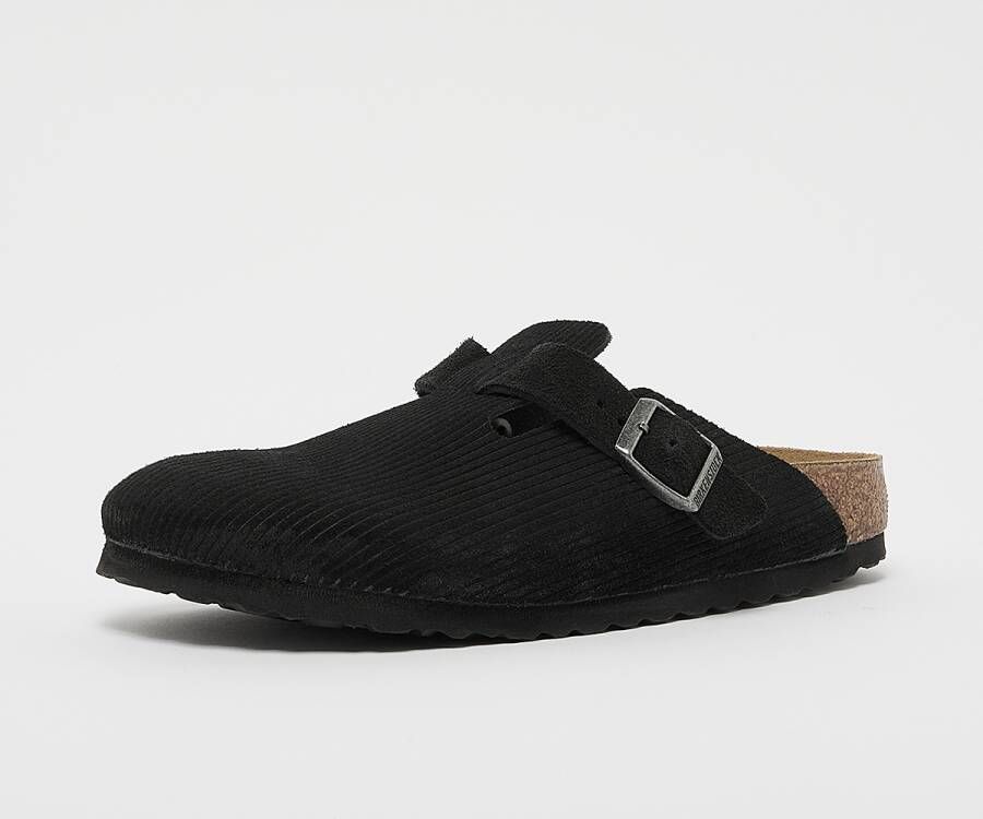 Birkenstock Boston VL Corduroy in Zwart