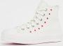 Converse Scarpa Chuck Taylor ALL Star Lift Platform Embroidered Hearts Wit Dames - Thumbnail 10