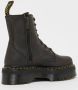 Dr. Martens Jadon charcoal grey burnished waxy pull up Boots in bruin formaten: 39 - Thumbnail 12