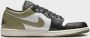 Jordan Air 1 Low black white medium olive Air 1 in multicolor formaten: 42.5 - Thumbnail 3