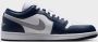 Jordan Air 1 Low White Midnight Navy Wolf Grey- Heren White Midnight Navy Wolf Grey - Thumbnail 3