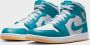 Jordan Air 1 Mid Aquatone Celestial Gold-White - Thumbnail 5