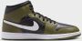 Jordan Herenschoenen Air 1 Mid Black Medium Olive Sail White- Heren Black Medium Olive Sail White - Thumbnail 3