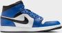 Jordan Schoenen Air 1 Mid Game Royal White Black- Heren Game Royal White Black - Thumbnail 3