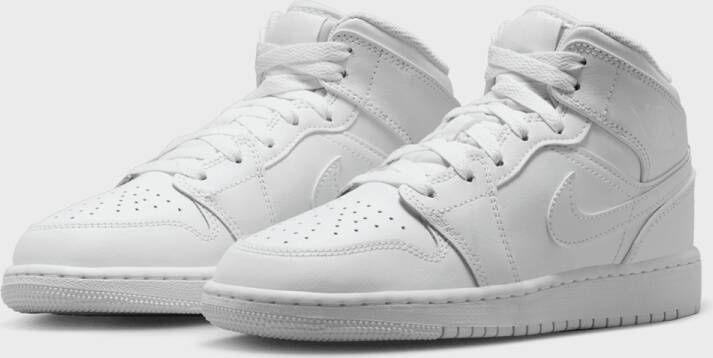 Nike Air Jordan 1 MID (GS) Triple White Kinder Sneakers - Foto 5