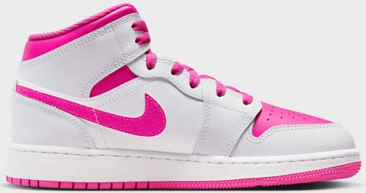 Jordan Air 1 Mid (GS) in lichtroze formaten: 38.5