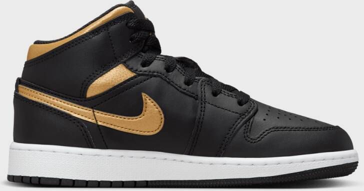 Jordan Air 1 Mid (GS) in Zwart