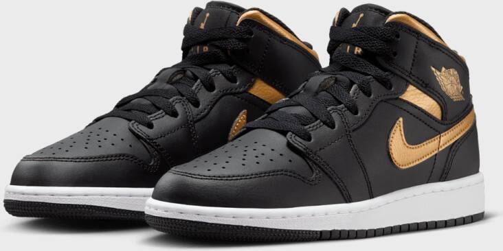 Jordan Air 1 Mid (GS) in Zwart