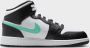 Jordan Kinderschoenen Air 1 Mid White Black Green Glow White Black Green Glow - Thumbnail 4