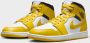 Jordan Air 1 Mid White Black Vivid Sulphur- White Black Vivid Sulphur - Thumbnail 12