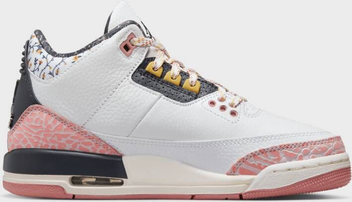 Jordan Air 3 Retro (gs) Sneakers Schoenen white anthracite red stardust maat: 36 beschikbare maaten:36.5