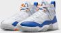 Jordan Hoge Top Basketbalsneaker Wit Blauw Oranje White Heren - Thumbnail 5