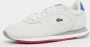 Lacoste Linetrack Sneakers Schoenen OFF WHT BLU RED maat: 42.5 beschikbare maaten:41 42.5 43 44.5 45 46 - Thumbnail 7