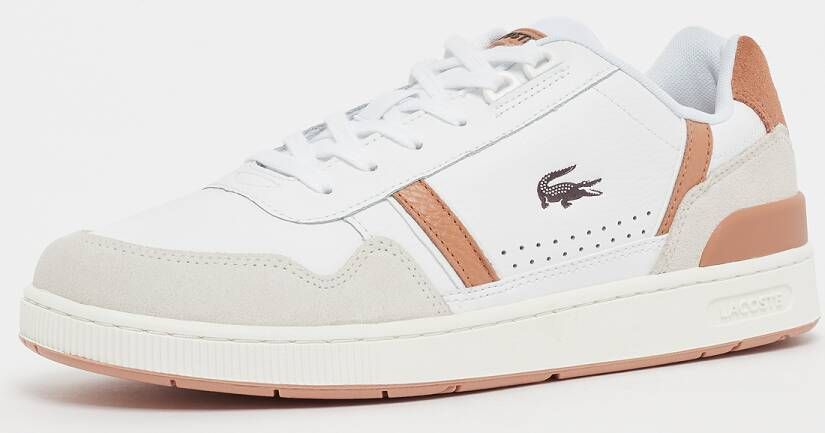 Lacoste T-clip Sneakers Schoenen wht lt brw maat: 41 beschikbare maaten:41 42.5 43 44.5 45 46