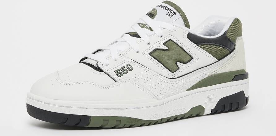 New Balance 550 Sneakers Dames white dark olivine black maat: 37 beschikbare maaten:36 37.5 38.5 39.5 40.5