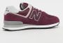 New Balance Bordeaux 574 Suède Sneaker Red - Thumbnail 6