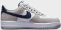 Nike Air Force 1 Low '07 Light Smoke Grey Midnight Navy FD9748 - Thumbnail 5