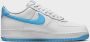 Nike Herenschoenen Air Force 1 '07 White White Aquarius Blue- Heren White White Aquarius Blue - Thumbnail 9