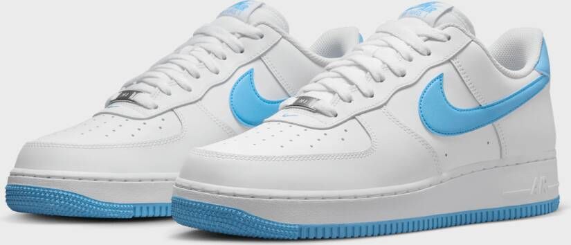 Nike Air Force 1 '07 in Wit Blauw