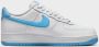 Nike Herenschoenen Air Force 1 '07 White White Aquarius Blue- Heren White White Aquarius Blue - Thumbnail 6