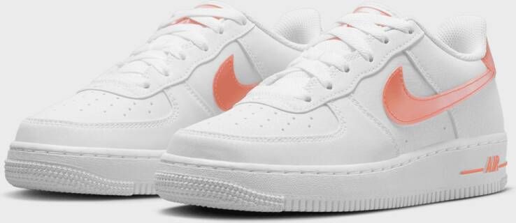 Nike Air Force 1 Next Nature (gs) Basketball Schoenen white safety orange maat: 36 beschikbare maaten:36