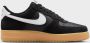 Nike Air Force 1'07 black summit white gum light brown in zwart formaten: 44.5 - Thumbnail 3