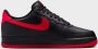 Nike Herenschoen Air Force 1 '07 Black Black University Red- Heren Black Black University Red - Thumbnail 3