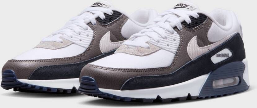 Nike Air Max 90 Running Schoenen flat pewter white black obidian maat: 41 beschikbare maaten:41