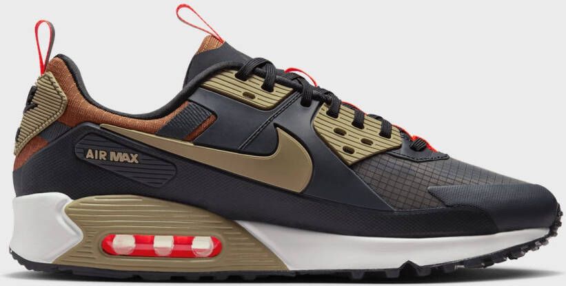 Nike Air Max 90 Drift dk smoke grey khaki black hyper crimson in grijs formaten: 42