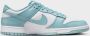 Nike Herenschoenen Dunk Low Retro White Denim Turquoise- Heren White Denim Turquoise - Thumbnail 5