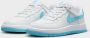 Nike Kleuterschoenen Force 1 Low EasyOn White White Aquarius Blue White White Aquarius Blue - Thumbnail 11