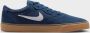 Nike SB Chron 2 Skateschoen Navy Navy Gum Light Brown White Heren - Thumbnail 9