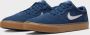 Nike SB Chron 2 Skateschoen Navy Navy Gum Light Brown White Heren - Thumbnail 11