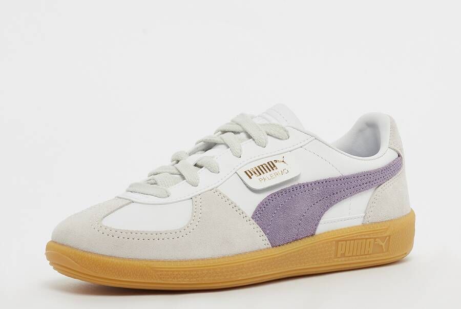 Puma Palermo Leather in Wit Grijs