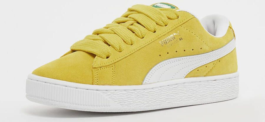 Puma Suede XL Jr fresh pear white in geel formaten: 38.5