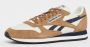 Reebok Classics Classic Leather sneakers ecru camel donkerblauw - Thumbnail 7